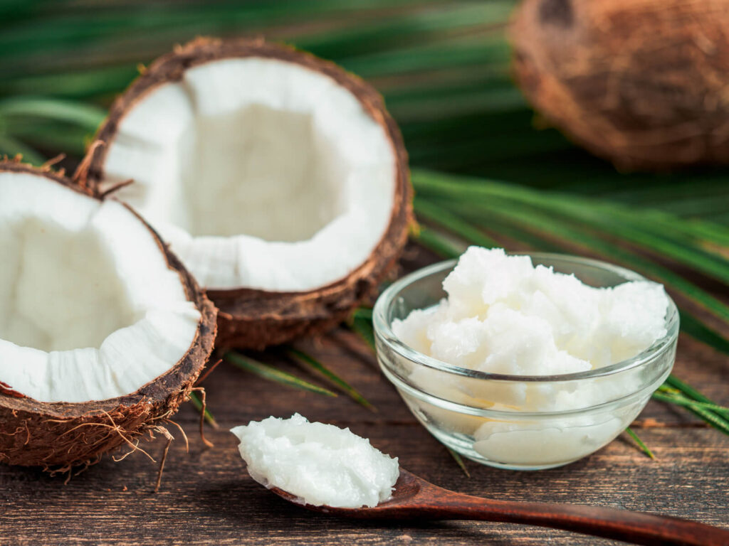 MCT oil coconut in display