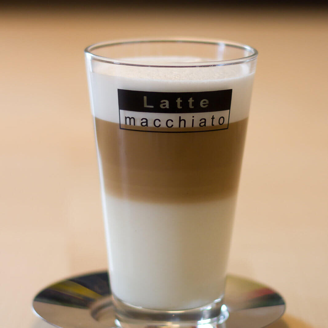a cup of latte macchiato