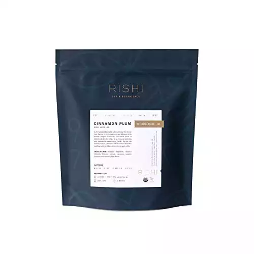 Rishi Tea Rishi Loose Leaf Herbal Tea, Makes 75 Cups, Cinnamon Plum, 16 Oz