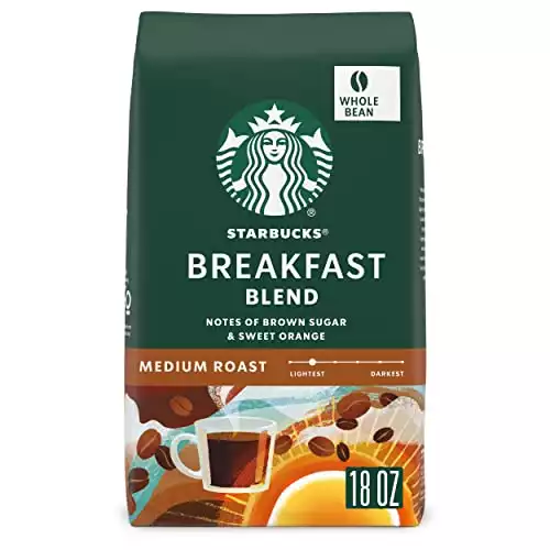 Starbucks Breakfast Blend Whole Bean Coffee
