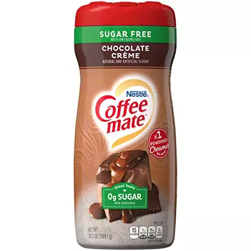 Nestle® Coffee-mate® Sugar-Free Coffee Creamer, 10.2 Oz, Creamy Chocolate