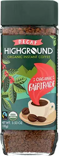 Highground Organic Instant Decaf Coffee, 3.53 Ounce