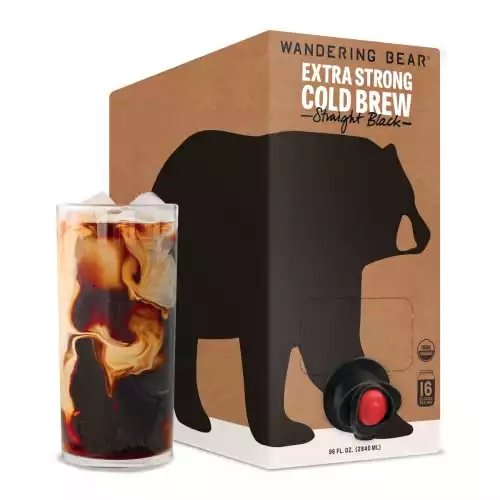 Wandering Bear Extra Strong Organic Cold Brew Coffee