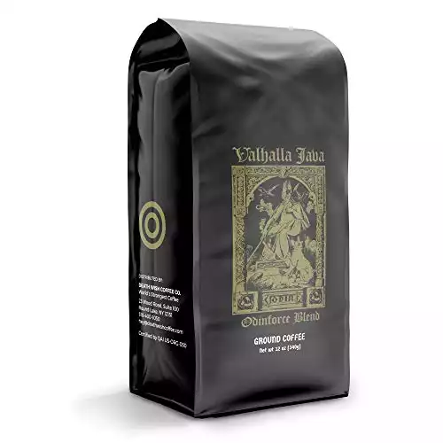 Death Wish Coffee Valhalla Java Dark Roast Grounds