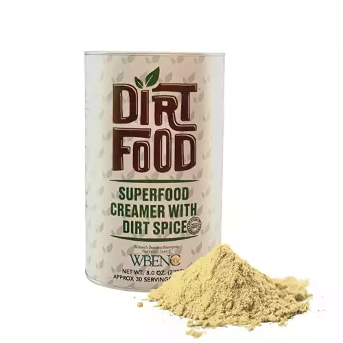 Superfood Non-Dairy Coffee Creamer with Dirt Spice | Organic Coconut MCT Oil Powder | Ceylon Cinnamon Blend for Chai, Turmeric Lattes | Alkaline Supplement Mix | Vegan, Gluten & Dairy Free (8.0 oz...