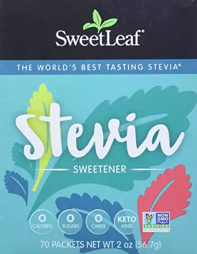 SweetLeaf Stevia Sweetener, Natural, 70 Count (Pack of 1)