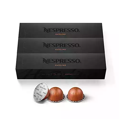 Nespresso Capsules VertuoLine, Hazelino, Medium Roast Coffee Pods, Brews 7.8oz,10 Count (Pack of 3)