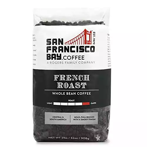 San Francisco Bay Coffee French Roast Whole Bean 2LB (32 Ounce) Dark Roast