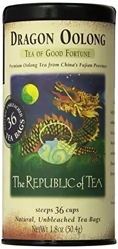 The Republic Of Tea Dragon Oolong Tea, 36 Tea Bag Tin