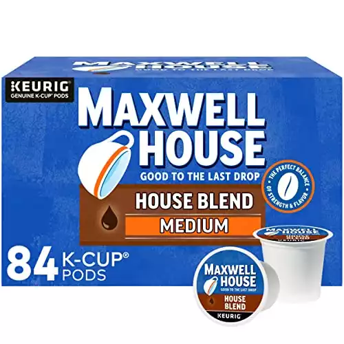 Maxwell House House Blend Medium Roast K-Cup® Coffee Pods (84 ct Box)