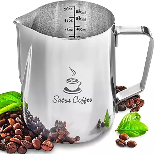 Satur Coffee Milk Frothing Pitcher 20oz