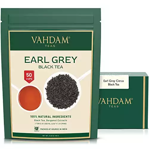 VAHDAM, Earl Grey Tea Leaves (50 Cups)