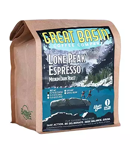 Great Basin Coffee  Fresh Whole Bean Medium Dark Roast Coffee
