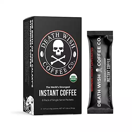 Death Wish Coffee Instant Coffee Dark Roast