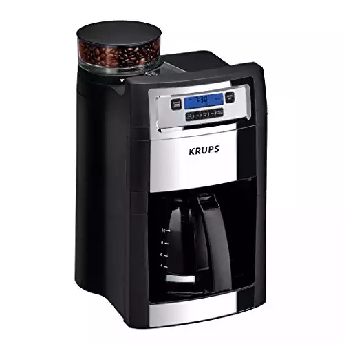KRUPS Grind and Brew Auto-Start Maker with Builtin Burr Coffee Grinder