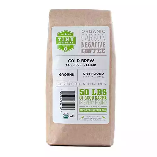 Tiny Footprint Coffee Cold Brew & Press Elixir Ground Coffee