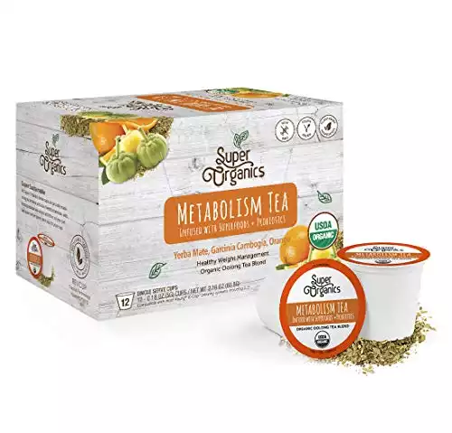 Super Organics Metabolism Oolong Tea Pods With Superfoods & Probiotics