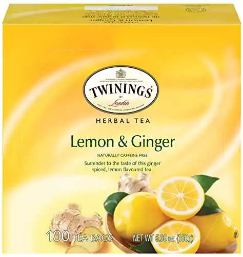 Twinings Lemon & Ginger Herbal Tea Bags