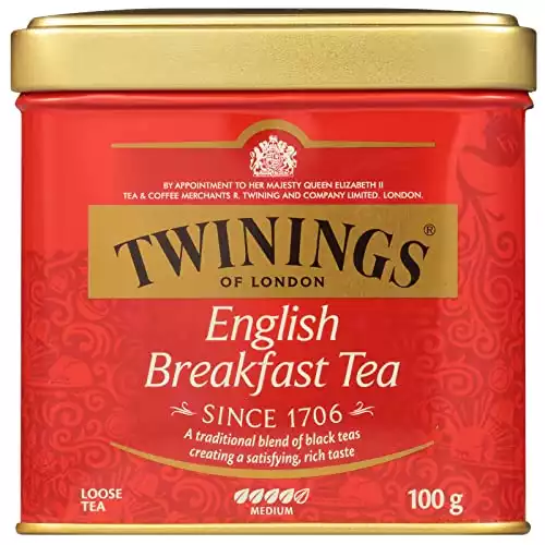 Twinings English Breakfast Loose Tea Tins, 3.53 Ounce (Pack Of 6)