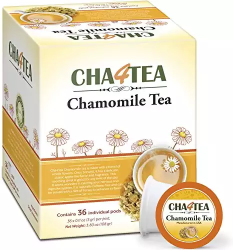 Cha4Tea Pure Camomile Herbal Tea K-Cups