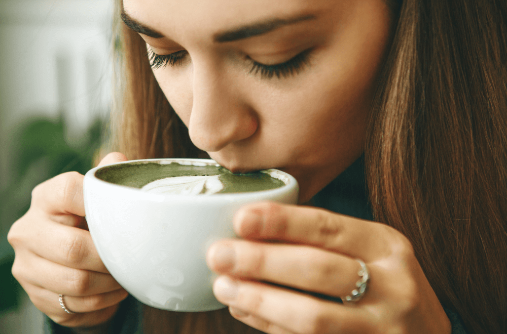 Mixing Matcha In Coffee