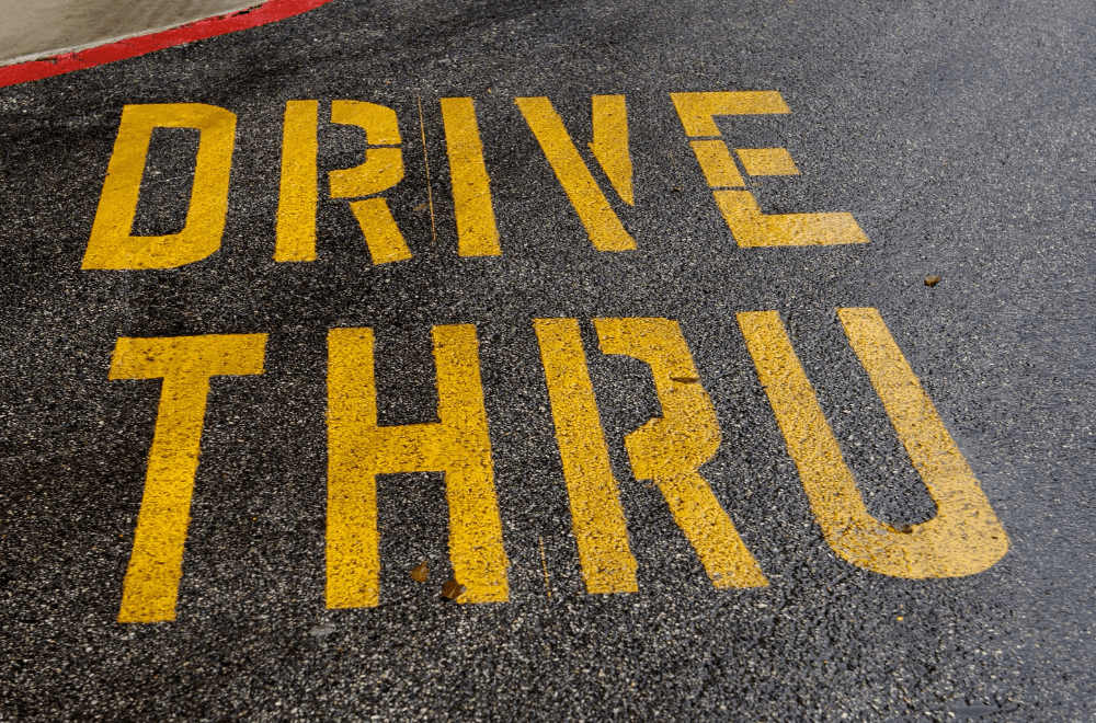 Drive-thru sign