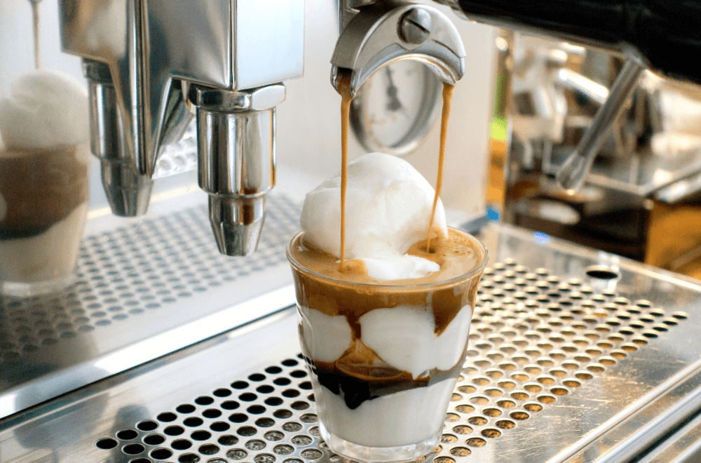 Espresso with chocolate