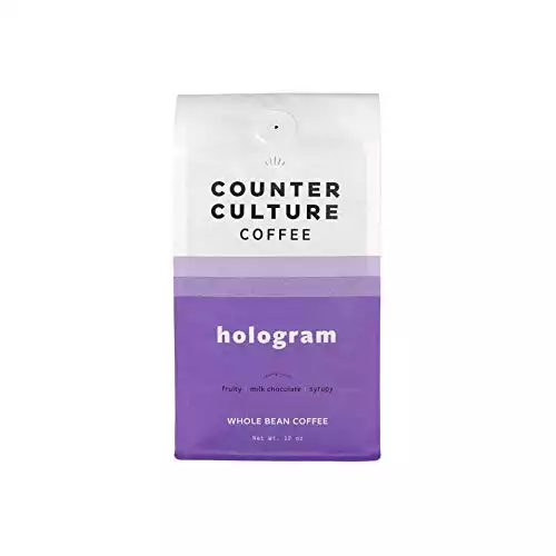 Counter Culture Coffee - Whole Bean Coffee - Fresh Roasted, Sustainably Farmed (Kosher) - Hologram, 12 oz (1 Bag)