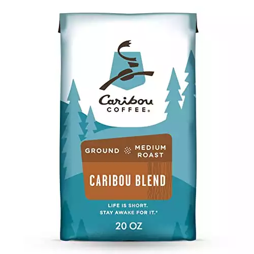 Caribou Coffee, Medium Roast Ground Coffee - Caribou Blend 20 Ounce Bag