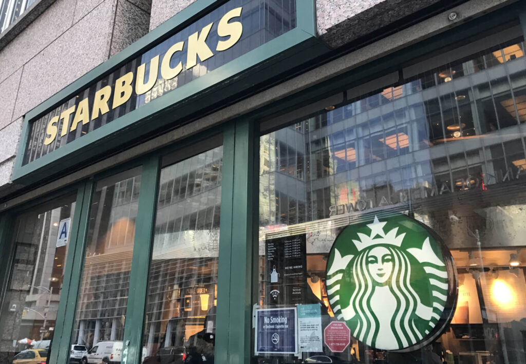 How do Starbucks market their products?
