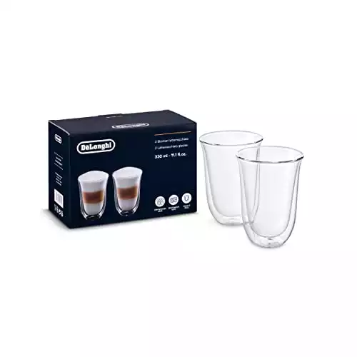 De'Longhi Double Walled Thermo Latte Glasses