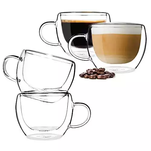 BOQO Glass Coffee Cups