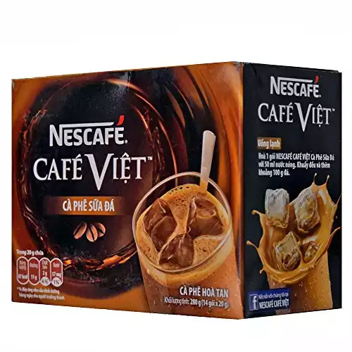 Nescafe Cafe Viet Milky Iced coffee instant coffee & Creamer drink mix - 14 Packets