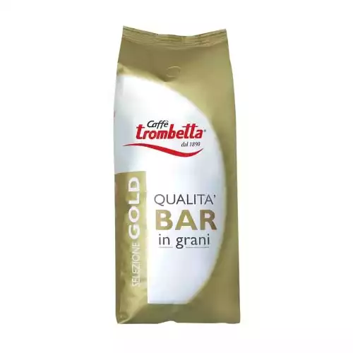 Trombetta Caffe Gold bar Whole Espresso Coffee Beans, 2.2 Lb Italian Coffee Beans Whole
