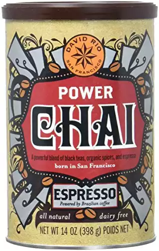 David Rio Power Chai with Espresso, 14 Ounce (Pack of 1)