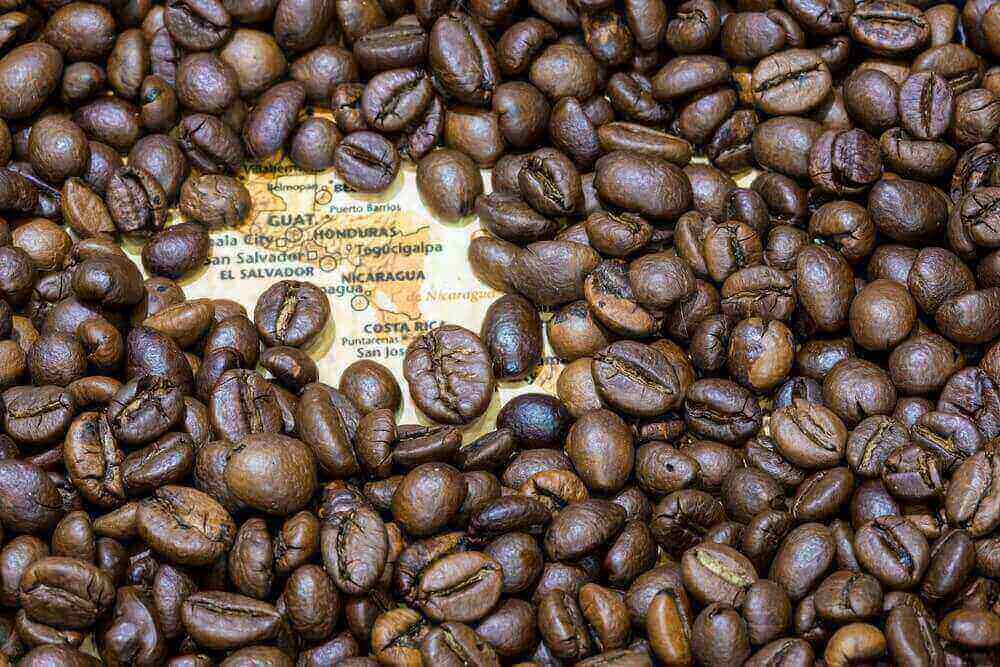 Coffee beans from nicaragua