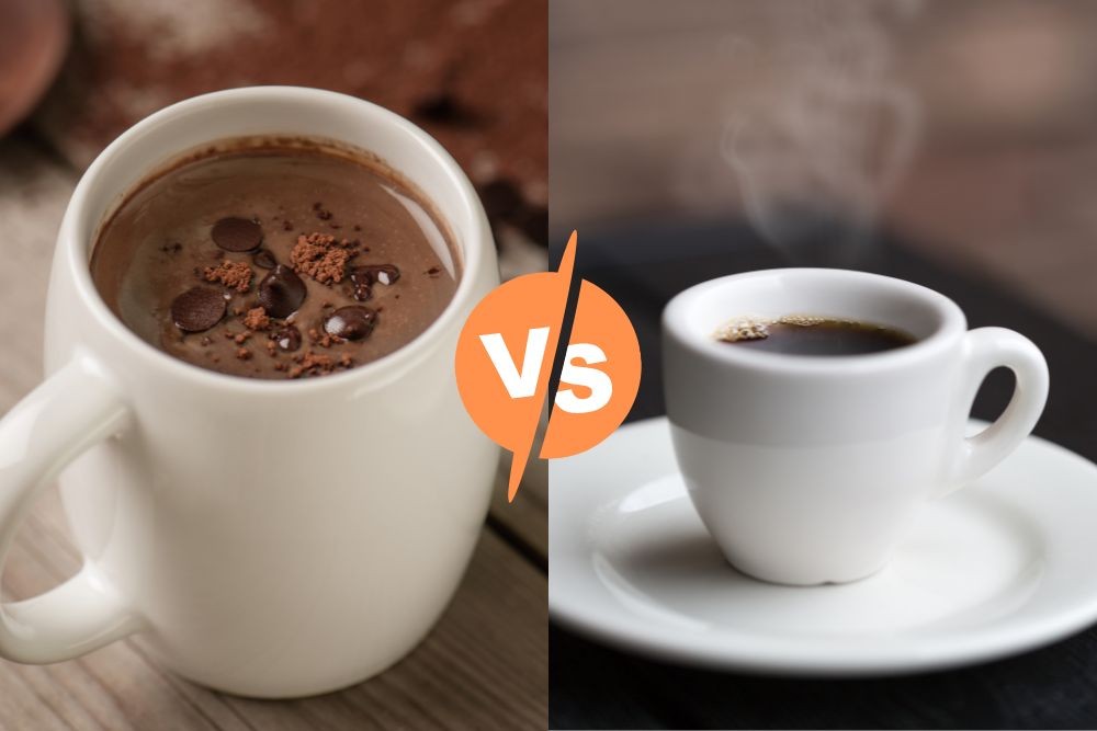 Hot chocolate vs. coffee