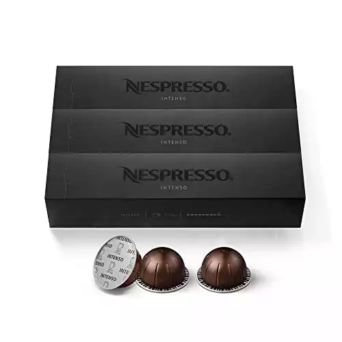 Nespresso Capsules VertuoLine, Intenso, Dark Roast Coffee