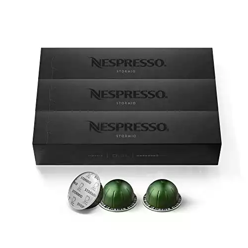 Nespresso Capsules VertuoLine, Stormio, Dark Roast Coffee,