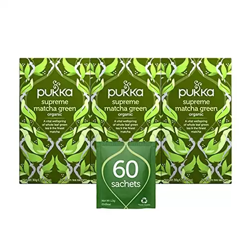 Pukka Supreme Matcha Green, Organic Herbal Green Tea