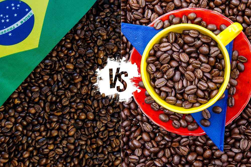 Brazilian vs. Colombian coffee