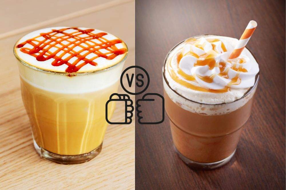 Caramel macchiato vs Caramel latte