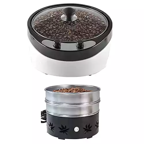 JIAWANSHUN 800g Coffee Roaster for Home Use&500g Coffee Bean Cooler No Scattered Chaff