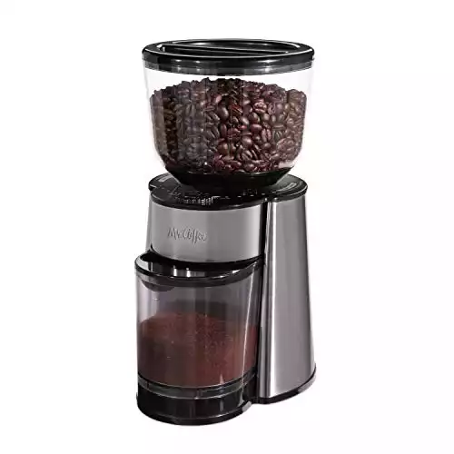 Mr. Coffee Automatic Burr Mill Coffee Grinder With 18 Custom Grinders