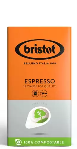 Bristot ESE Pods | Italian ESE Pods | Medium Roast | 18 Count