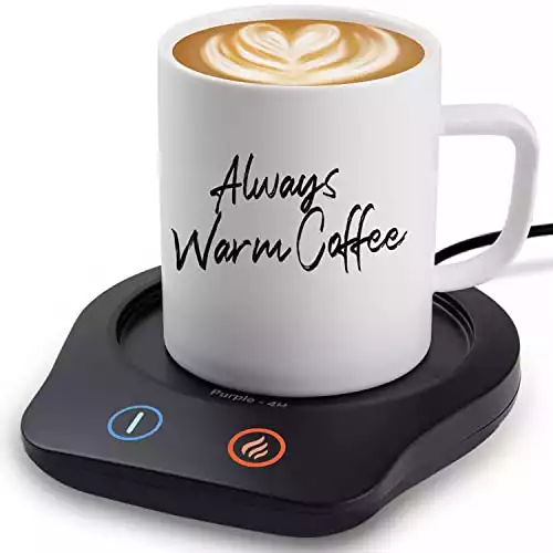 GALVANOX Coffee Mug with Electric Warmer, Gift for Mom or Dad with Heated  Base - Great for