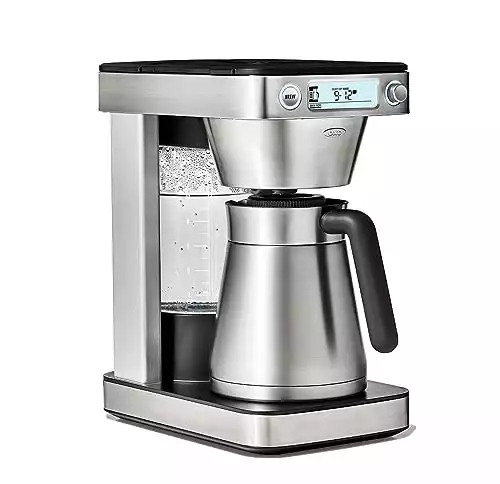 OXO Brew 12-Cup Coffee Maker With Podless Single-Serve Function,Silver