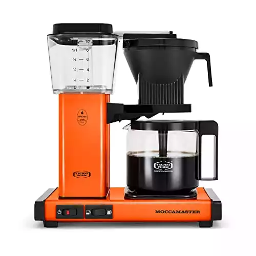 Technivorm Moccamaster Moccamaster 53947 KBGV 10-Cup Coffee Maker Orange, 40 Ounce, 1.25l