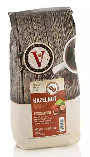 Victor Allen’s Coffee Hazelnut Flavored, Medium Roast, Whole Bean Coffee, 2.5lb Bag