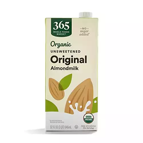365 by Whole Foods Market, Organic Unsweetened Almond Milk, 32 Fl Oz